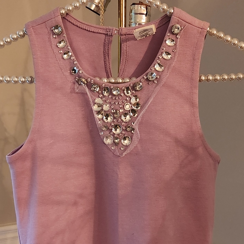 Beautiful lilac and rhinestone Crew Cuts dress girls size 10  new without tags